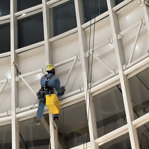 ETC - High Level Window Cleaning Using Abseiling Method
