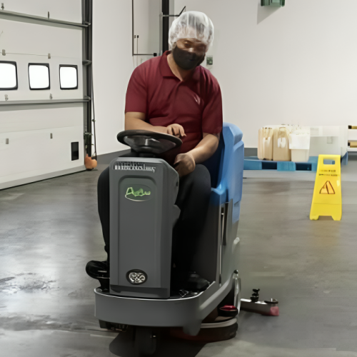 ETC - Warehouse Cleaning Using Ride On