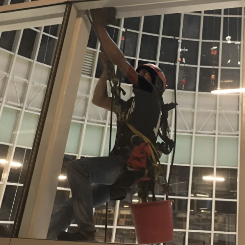ETC - High Level Window Cleaning Using Abseiling Method